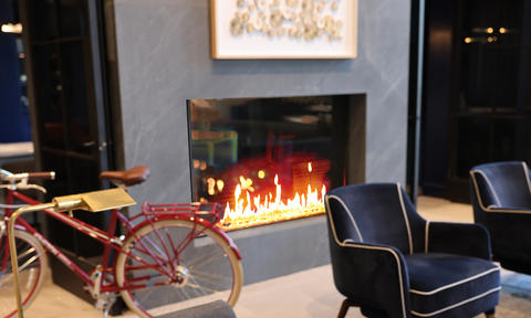 Fireplace in the Lobby